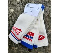 NIKE L 42-46 Everyday Plus CUSHIONED Retro CREW SOCKS Off White HJ9336 nike5