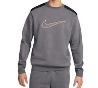 Nike Large Swoosh Logo Grey Jumper - S
