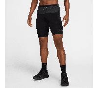 Nike Lava Loops Men's Dri-FIT ADV 1/2-Length Running Tights - Black - Polyester/Elastane XL