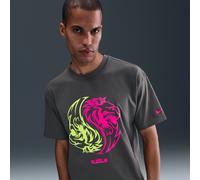 Nike LeBron Men's Max90 T-Shirt - Grey - Cotton S