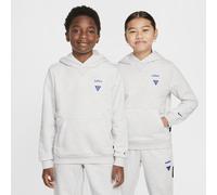 Nike LeBron Standard Issue Older Kids' Dri-FIT Basketball Hoodie - Grey - Polyester/Cotton M