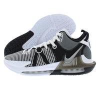 NIKE Lebron Witness VII Mens Basketball Trainers DM1123 Sneakers Shoes (UK 9.5 US 10.5 EU 44.5, White Metallic Silver Black 100)