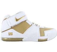 Nike Lebron Zoom 2 II - Maccabi - DJ4892-100 Men's Sneakers Shoes White-Gold NEW