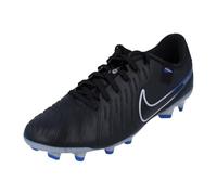 NIKE Legend 10 Academy FG/MG Mens Football Boots DV4337 Soccer Cleats (UK 9 US 10 EU 44, Black Chrome Hyper Royal 040)