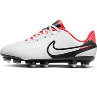 Nike Legend 10 Academy Football Shoe, White/Black-Bright Crimson, 4 UK