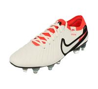 NIKE Legend 10 Elite SG-Pro AC Mens Football Boots DV4329 Soccer Cleats (UK 8.5 US 9.5 EU 43, White Black Bright Crimson 100)