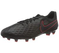 Nike Legend 8 Academy FG/MG Futsal Shoe Black/DK Smoke Grey-Chile RED 6