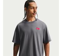 Nike Life Men's Short-Sleeve Boxy Knit Top - Grey - Cotton XXL