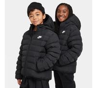 Nike Lightweight Synthetic Fill Older Kids' Loose Hooded Jacket - Black - Polyester M