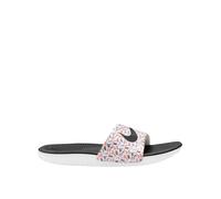 Nike Little/Big Kids Kawa AOP Slides, White/Black-Total Orange, Size 5.5 Older White/Black-Total Orange
