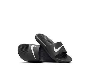 Nike Little/Big Kids Kawa Slides, Black/White, Size 3.5 Older Black/White