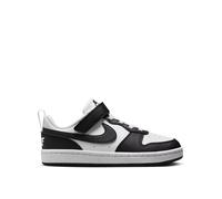 Nike Little Kids' Court Borough Low Recraft Trainers, White/Black, Size 12 Younger White/Black