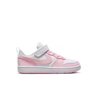 Nike Little Kids' Court Borough Low Recraft Trainers, White/Pink Foam, Size 2 Older White/Pink Foam