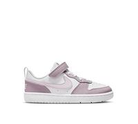 Nike Little Kids Court Borough Low Recraft Trainers, White/Venice-Plum Fog-White, Size 11 Younger White/Venice-Plum Fog-White