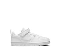 Nike Little Kids' Court Borough Low Recraft Trainers, White/White-White, Size 13 Younger White/White-White