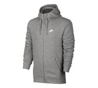 Nike Logo Embroidered Fleece Lined Hooded Jacket Gray 804389-063 XL