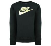 Nike Childrens Unisex Graphic Logo Black Long Sleeve French Terry Crew Kids Sweaters CU8518 010 cotton - Size Small