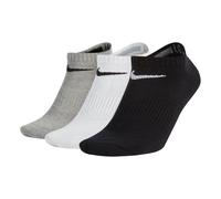 Nike Logo Pattern Casual Sports Socks 3 Pairs Gray / White / Black SX4705-901 L