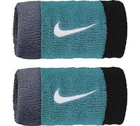 Nike Long Tennis Wristbands, 2 Extra Wide Terry Cuffs, Nike Swoosh Embroidered, 74% Baumwolle, One Size