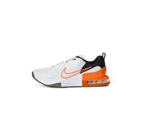Nike M AIR MAX Alpha Trainer 6 Mens Laced Shoes, White/Safety Orange-Black, 8.5 UK