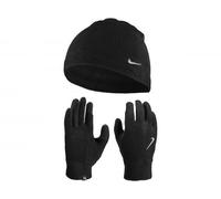 Nike M Fleece Hat and Glove Set Black Silver Large XL Winter Hat Gloves Set