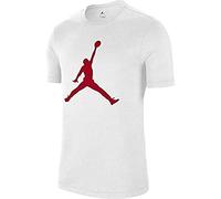 Nike M J Jumpman Ss Crew T-Shirt - White/(Gym Red), X-Large
