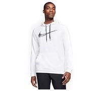 Nike M Nk DRY Hoodie PO Swoosh Sweatshirt - White, Large-T