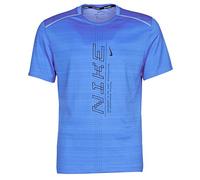 Nike M Nk Dry Miler SS Po Gx FF T-Shirt - Pacific Blue/(Black), Small