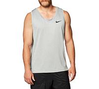 Nike M NK Top Tank Hpr Dry Tank Top - Smoke Grey/Light Smoke Grey/Heather/(Black), Small