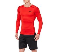 Nike M Np Top Ls Tight Long Sleeved T-Shirt - University Red/(Black), Small