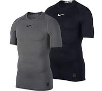 Nike M Np Top Ss Tight T-Shirt - Black/(White), X-Large