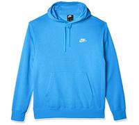 Nike M Nsw Club Hoodie PO BB Sweatshirt - Pacific Blue/Pacific Blue/(White), X-Small