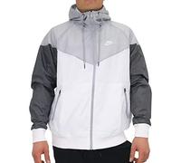 Nike M Nsw He Wr Jkt Hd Sport Jacket - White/Wolf Grey/Dark Grey/(White), X-Large