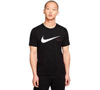 Nike M NSW Swoosh HBR Ss Tee T-Shirt - Black/(White), Small