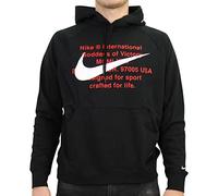 Nike M NSW SWOOSH HOODIE PO FT Sweatshirt - black/white, XL