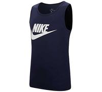 Nike M NSW Tank Icon Futura Tank Top - Obsidian/(White), 3XL-T