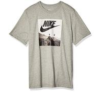 Nike M NSW TEE Air Photo T-Shirt - Dark Grey Heather, Small