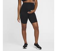 Nike (M) One Women's Dri-FIT High-Waisted 20.5cm (approx.) Biker Shorts With Pockets (Maternity) - Black - Polyester/Elastane XL (UK 20-22)