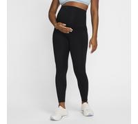Nike (M) One Women's High-Waisted 7/8 Leggings with Pockets (Maternity) - Black - Polyester/Elastane XS (UK 4-6)