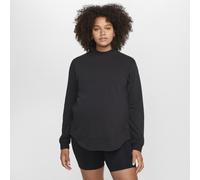 Nike (M) One Women's Reversible French Terry Sweatshirt Top (Maternity) - Black - Polyester/Cotton/Elastane XXS