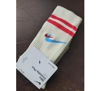 NIKE M or L or XL Everyday Plus CUSHIONED CREW SOCKS Ecru Red DQ9165-134 box25