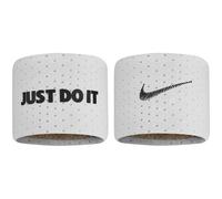 Nike Unisex - Adult M Wristbands 2 PK Terry SweatBND, White/Black, One Size