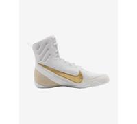MENS BOXING BOOTS NIKE MACHOMAI 3 RING SHOES HF7333-100 WHITE/GOLD