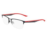 Nike Man NIKE 4313 006 Optical frames Metal Satin black/red Squared