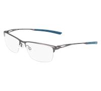 Nike Man NIKE 6064 74 Optical frames Titanium Satin gray Squared Normal