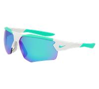 Nike Man NIKE CLOAK DUO EV24036 907 Sunglasses Bio-inject Silver Green Squared Normal Mirror