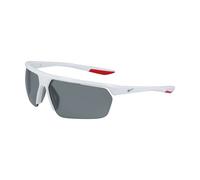 Nike Man NIKE GALE FORCE CW4670 100 Sunglasses Plastic White Silver Wraparound Flash