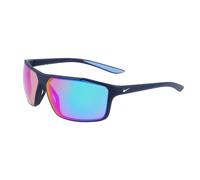 Nike Man NIKE WINDSTORM E CW4673 410 Sunglasses Plastic Blue Light blue Wraparound Mirrored