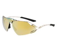 Nike Man NIKE ZEUS EDGE EV24030 700 Sunglasses Titanium Gold Squared Normal Specchiato