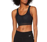 NIKE Med Instadry Sports Bra - Black/Black, Large